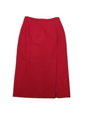Sigrid OLSEN - wool red pencil skirt size 2 petite